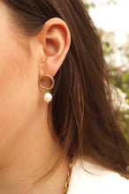 Load image into Gallery viewer, Pearl Circles - Earrings
