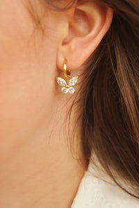 Diamond Butterflies - Earrings
