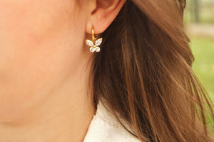 Diamond Butterflies - Earrings