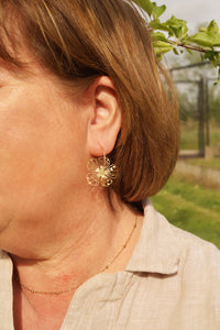 Flowery Dream Hoops - Earrings