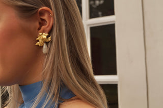 White Rosanne - Earrings