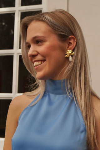 White Rosanne - Earrings