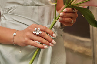 Silver Flower - Ring