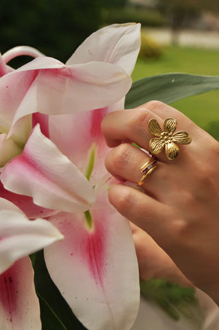 Gold Flower - Ring