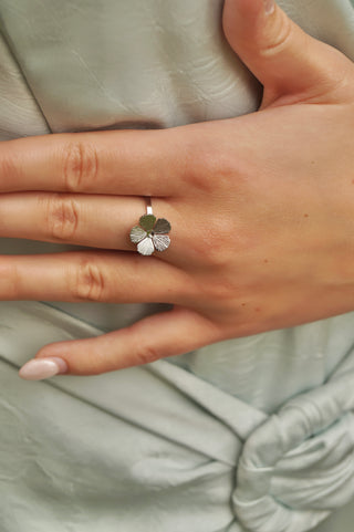 Silver Marie Flower - Ring