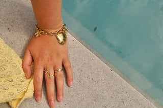 Chunky Silver Shell Chain - Bracelet