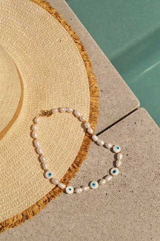 White Fish Pearls - Necklace