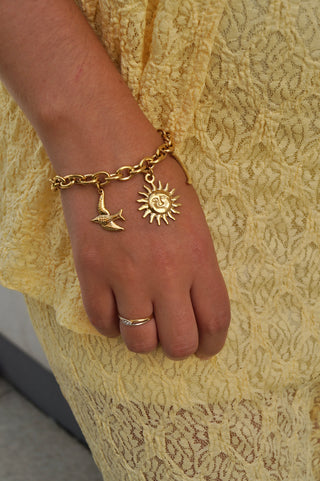 Moon & Sun Charms - Bracelet