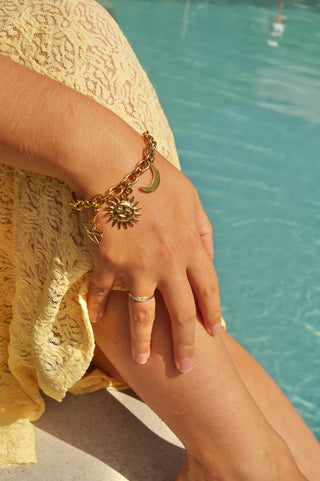 Moon & Sun Charms - Bracelet