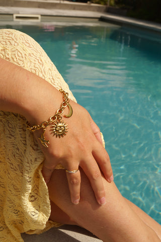 Moon & Sun Charms - Bracelet