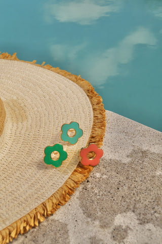 Green Bubbly Flower - Ring