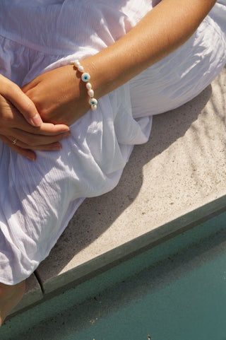 Blue Eye Pearls - Bracelet