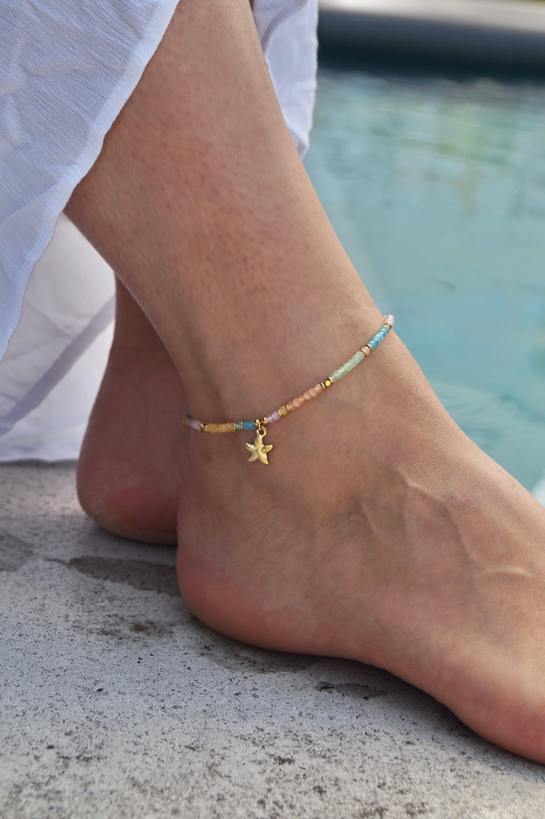 Rainbow Underwater - Ankle Bracelet