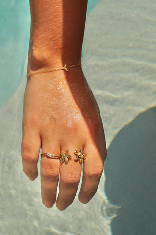 Double Open Flower - Ring