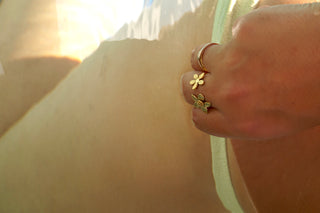 Double Open Flower - Ring
