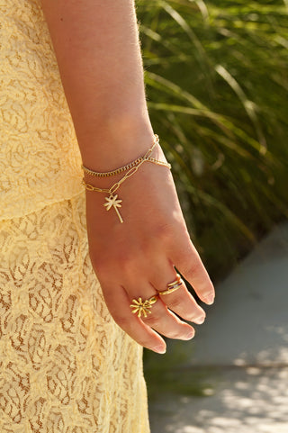 Palm Tree Chain (2 in 1) - Bracelet