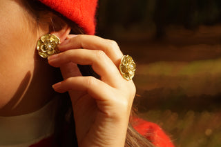 Vintage Pearl Flower - Ring