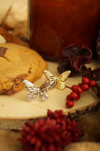 Big Silver Butterfly - Ring