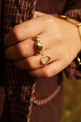 Chunky Three Ovals - Ring