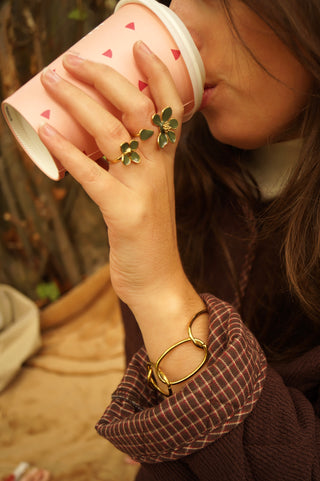 Kaki Marilou Flower - Ring