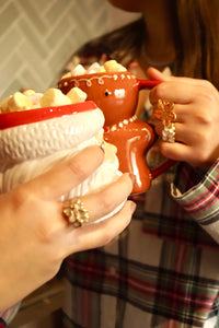 White Christmas Flowers - Ring