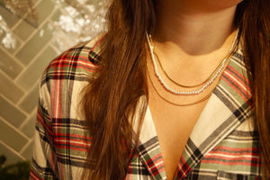 3 in 1 Snowy Pearly - Necklace