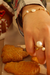 White Jingle Pearls - Bracelet