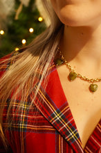 Load image into Gallery viewer, Bubbly Green Hearts - Necklace
