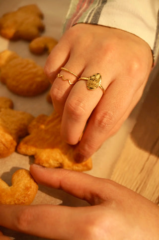 Snowy Rectangular - Ring