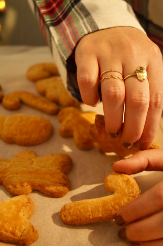 Snowy Rectangular - Ring