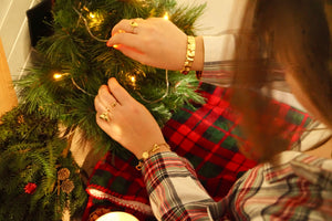 Chunky Golden Bangle - Bracelet