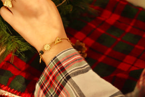 Green Christmas Charms - Bracelet