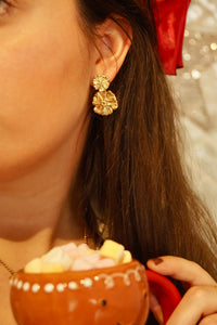 Snowy Flowers - Earrings