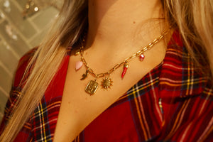 Red Cool Pepper Charms - Necklace