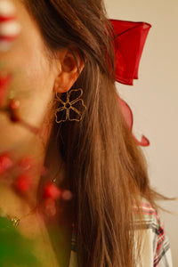 Big Open Flowers - Earrings