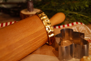 Chunky Golden Bangle - Bracelet