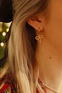 Golden Bow - Earrings