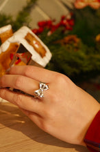 Load image into Gallery viewer, Silver Reindeer Bow - Ring
