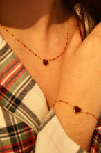 Load image into Gallery viewer, Ruby Heart - Necklace
