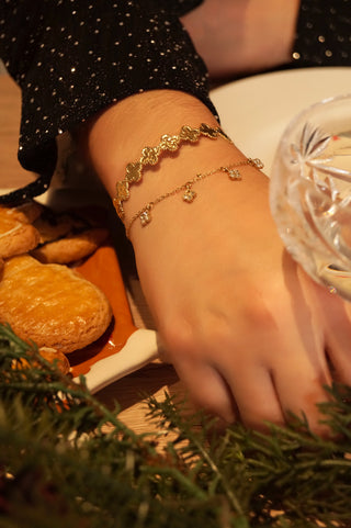 Multi Cute Diamond Clovers - Bracelet