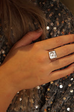 Load image into Gallery viewer, Chunky Silver Star &amp; Moon - Ring
