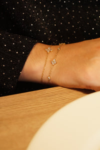 One Diamond Clover - Bracelet