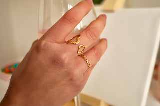 Multi Cute Clovers - Ring