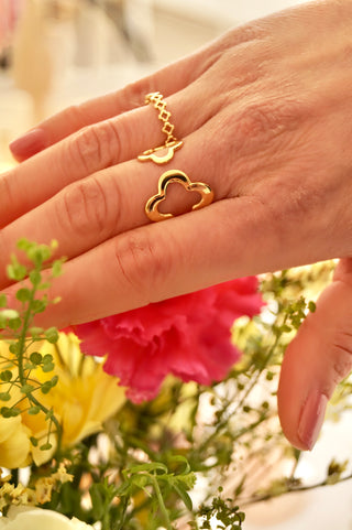 Multi Cute Clovers - Ring