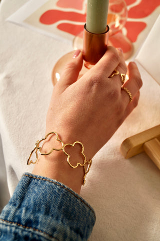 Multi Clover Bangle - Bracelet