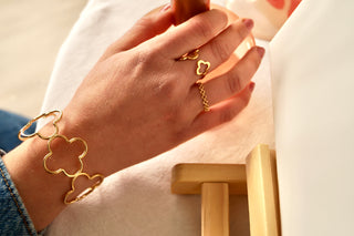 Multi Clover Bangle - Bracelet