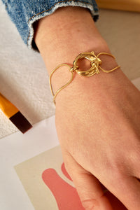 Silver Marilou Knotted Chain - Bracelet