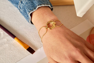 Silver Marilou Knotted Chain - Bracelet