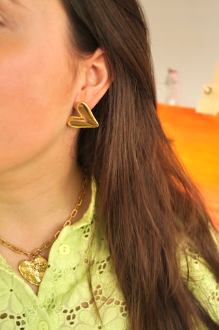 Chunky Hearts - Earrings