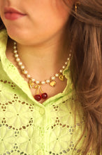 Load image into Gallery viewer, Cherry Pearl Charms - Necklace
